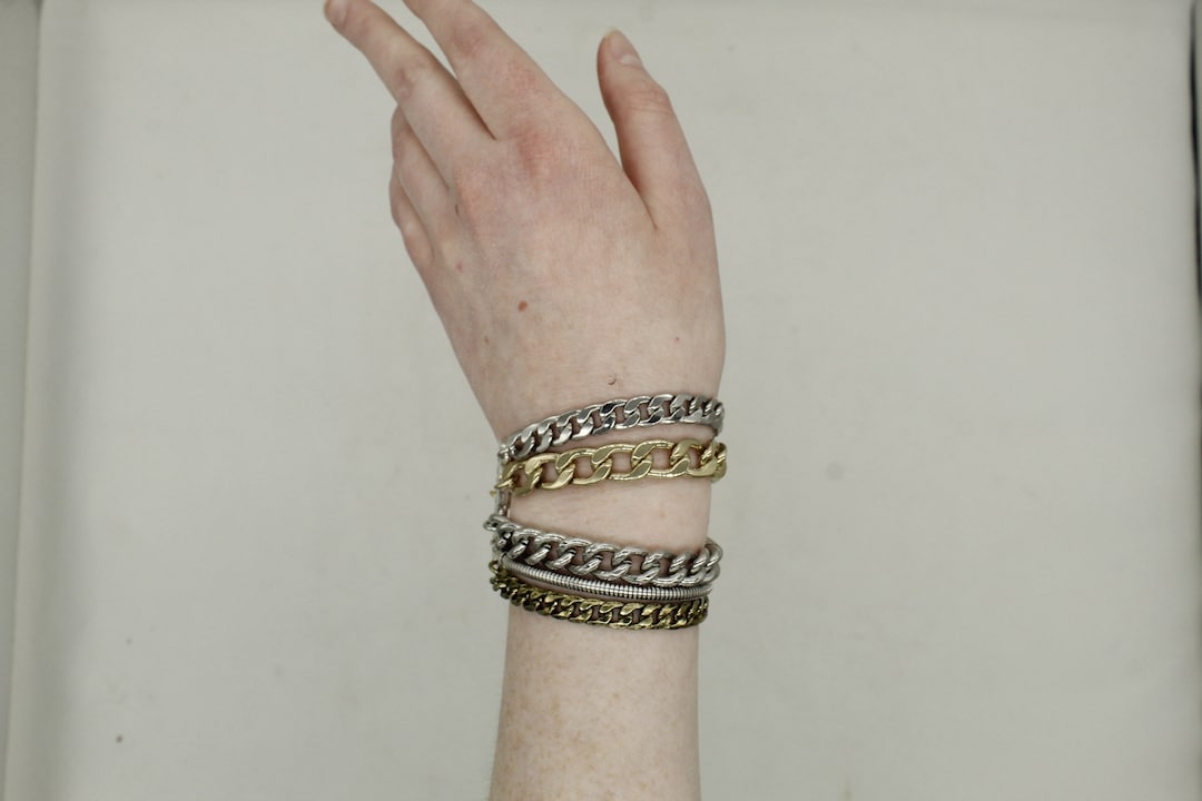 Vintage Austin Cuff Jenny Bird Five Strand Chain Bracelet V8050 Etsy