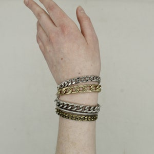 Vintage Austin Cuff Jenny Bird Five Strand Chain Bracelet (V8050)