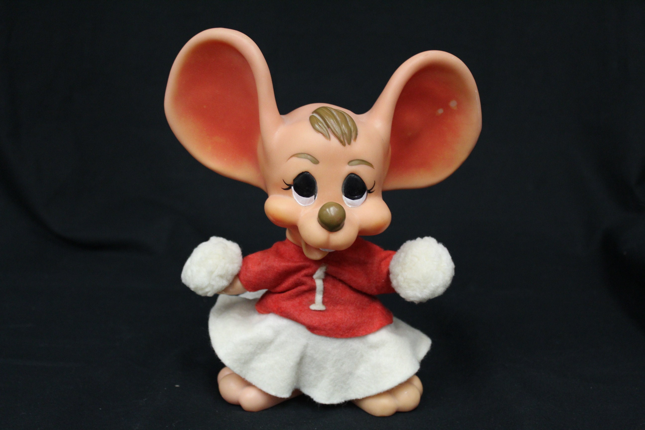 USA 70s VINTAGE/FLORIDA MOUSE/CHEERLEADER/FIGURE/TOPO GIGIO