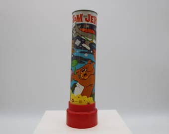 Vintage Tom & Jerry 1973 Tin Kaliedescope Green Monk Made in England (S4520)