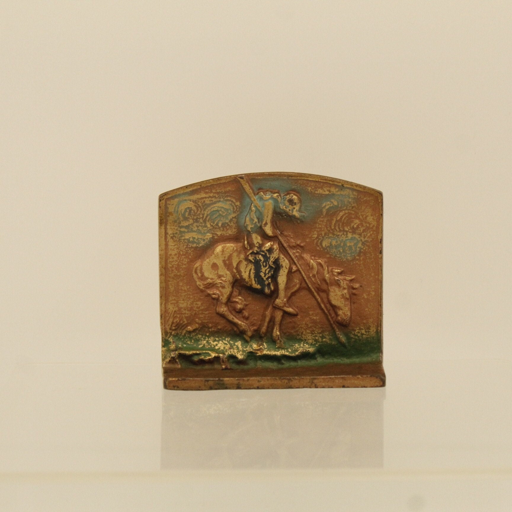Indian Bookend／single Vintage Indian End of the Trail Single Bookend (V9816) - Etsy