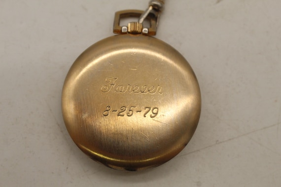 Vintage Colibri Swiss Pocket Watch Roman Numerals & Chain in Box