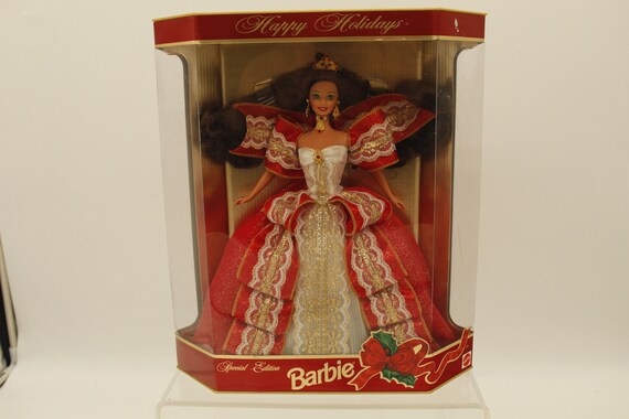 Vintage Barbie Special Edition 1997 Happy Holiday Red Dress (V9708