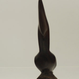 Vintage Pelican Carved Solid Wood Statue (S387)