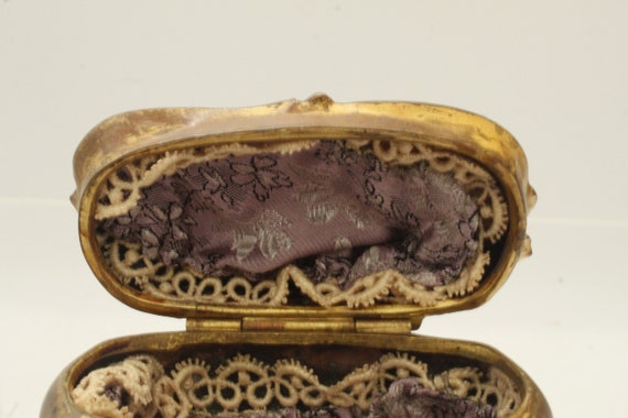 Vintage Antique Art Noureav Jewelry Rose Casket w… - image 7