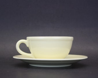 Vintage Vernon Kilns 'Modern California' Yellow Cup & Saucer Set (E7585)