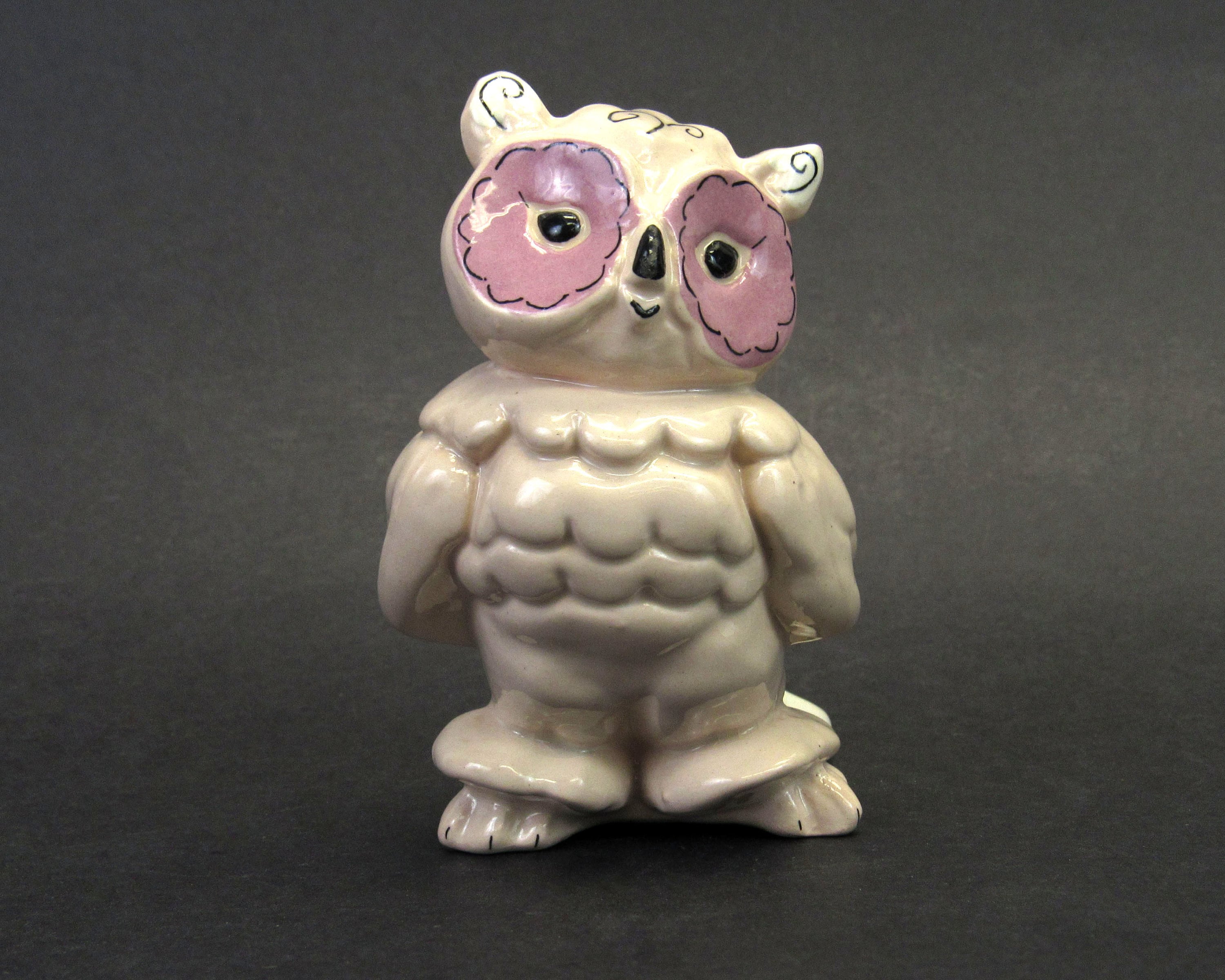 Vintage Kay Finch Hand Painted Owl Figurine (E10301)