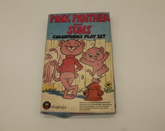 Vintage Pink Panther and Sons 1984 Colorforms Play Set