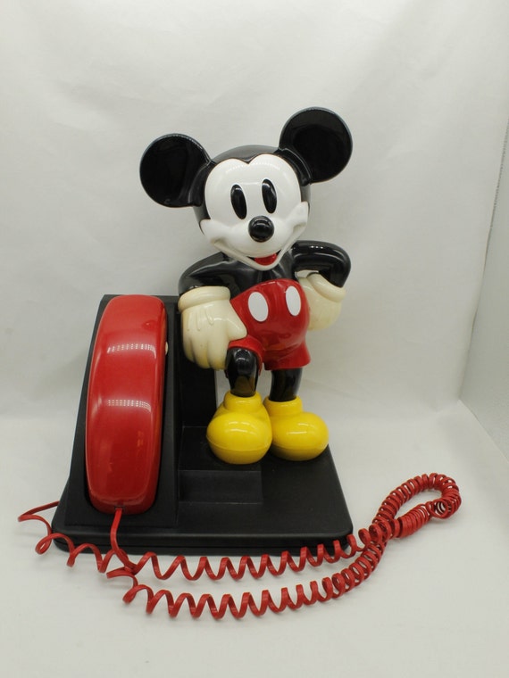 Vintage Mickey Mouse Landline Phone (V7608) - Etsy