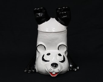 Handstand Panda Bear Cookie Jar/Mid Century Mc Coy #210 USA