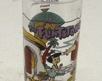 Vintage Hardee's Flintstones Little Bamm Bamm Glass 1994 (S3243)