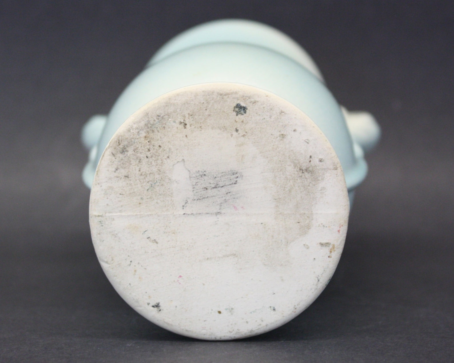 Vintage Royal Copley Powder Blue Handled Vase With Gold Detail Etsy