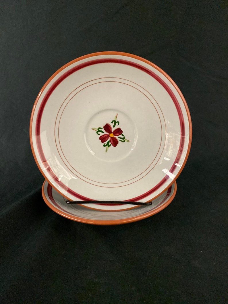 Vintage Stangl Pottery 'garland' Saucers Set of 2 Etsy