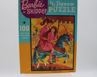 Vintage Barbie 1964 Skipper 100 Piece Puzzle in Box (S4508)