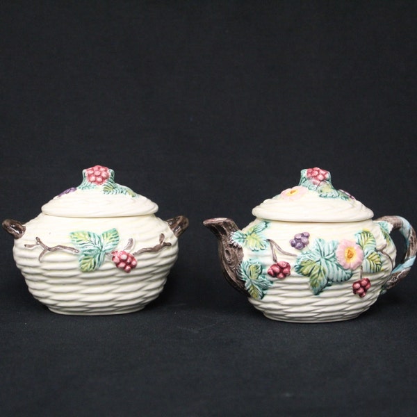 Vintage Haldon Group 1988 'Berry' Sugar & Creamer Set (V2159)