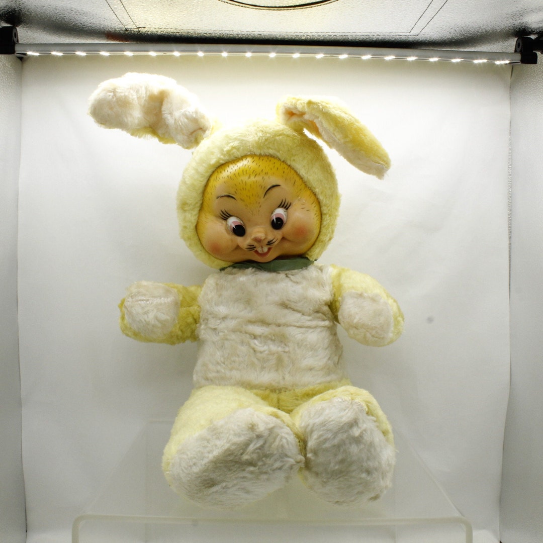 ラシュトン　Rushton ビンテージ　バニー　ぬいぐるみ　うさぎ　黄色 ラシュトン Rushton ビンテージ バニー ぬいぐるみ うさぎ 黄色