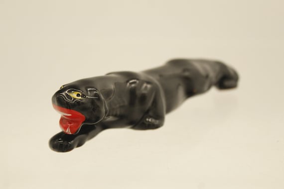 Vintage Black Panther Red Mouth Small Japan Ceramics (V9729) - Etsy