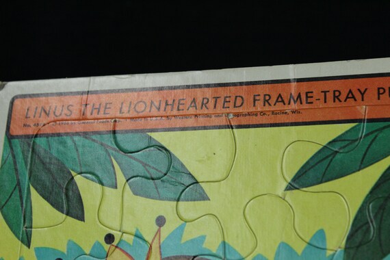 Vintage Linus the Lionhearted Frame Tray Jigsaw Puzzle (V3753) - Etsy