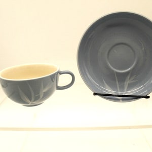 Vintage Winfield Blue Pacific Bamboo Cup and Saucer (V8849)