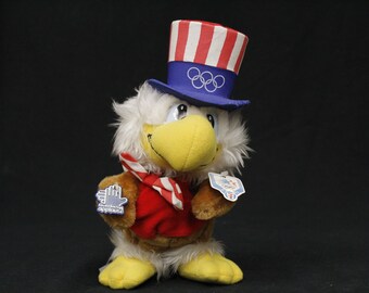 Vintage 1980 L.A. Olympic Committee Wallace Berry & Co Ike Eagle Applause Plushie (V6684)