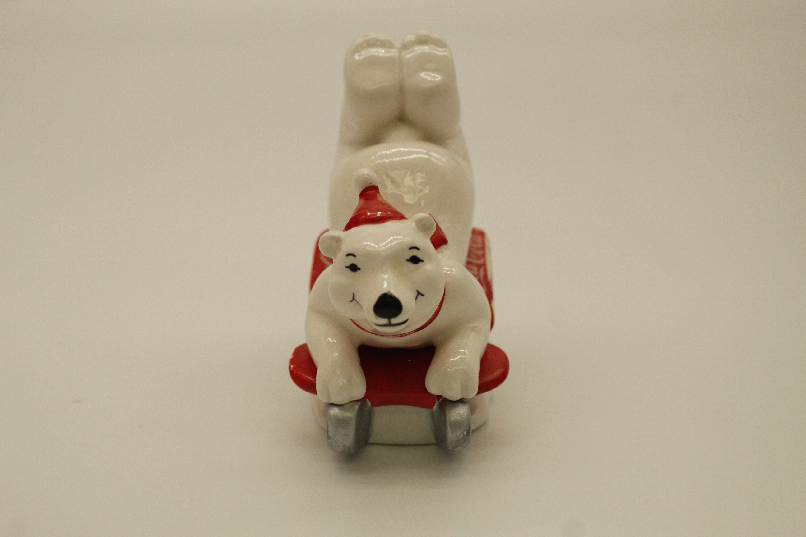 Vintage Coca-cola Enesco Set of Two Snowboarder Polar Bears (V8762