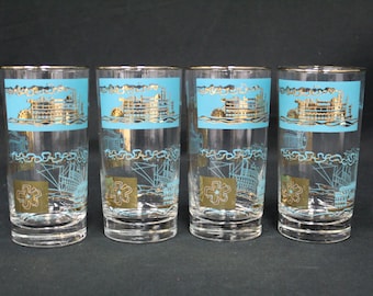 amber color wine glasses Aurora Amber Cocktail Tumblers, Set of 2 main image 1
