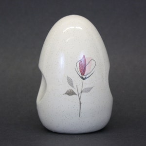 Vintage Franciscan Egg Shaped &#39;Duet&#39; Pink Rose MCM Mid Century Modern Shaker (E4291)