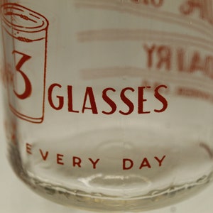 Vintage Arvada Gibson Denver, Colorado 3 Glasses a Day Milk Bottle (S469)