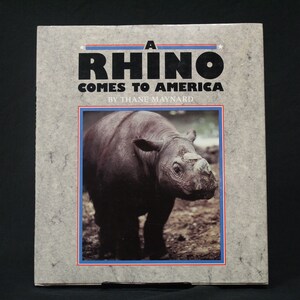 Vintage A Rhino Comes to America Book (V5714)