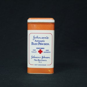 Vintage Johnson&#39;s Baby Powder 100th Anniversary Tin (V6830)