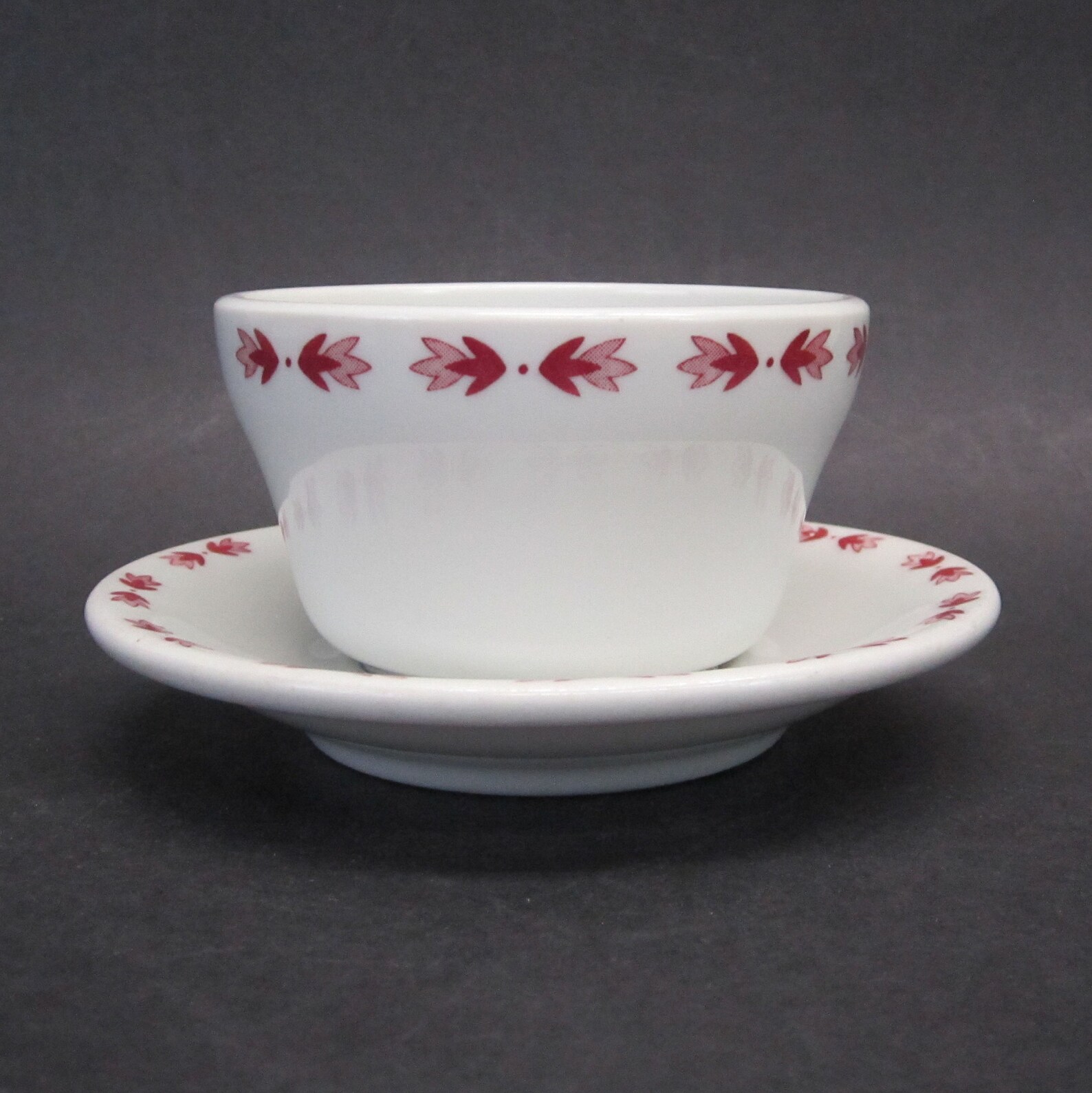 Bol 6,25 pouces Shenango China USA, blanc, bande dorée, EUC, vintage