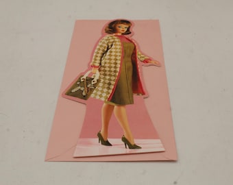 Vintage Barbie Poodle Parade 11" Card and Envelope (S3500)