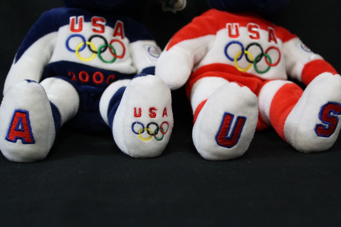Vintage Beanie Babies Authentic 2000 Olympics Team Bears Teddy Etsy