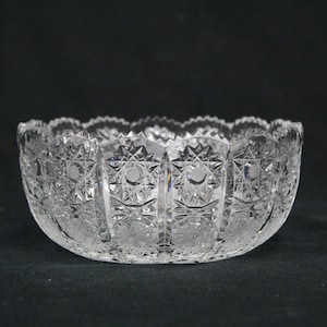 Vintage Small Pressed Glass Bowl Stars (V4652)