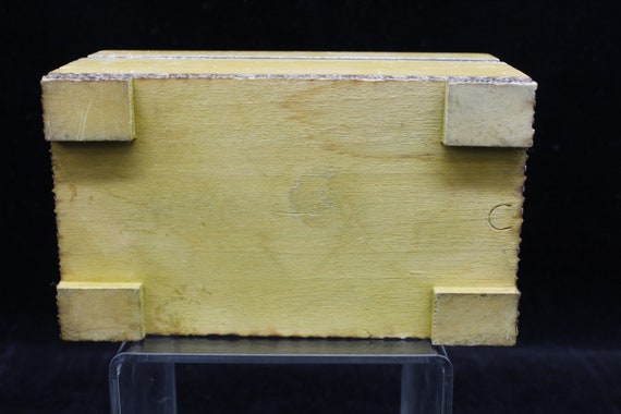 Vintage Two Chicks Wood Handmade Hinged Box (V809… - image 10