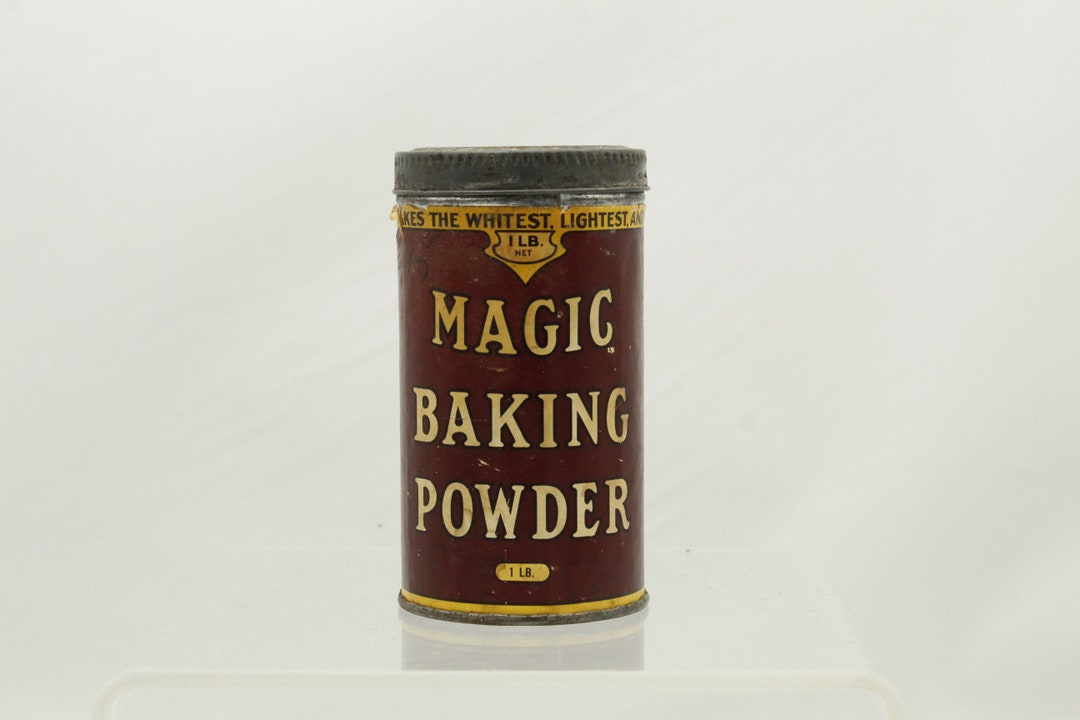 Vintage 1940's Magic Baking Powder 1lb Tin V7282 Etsy