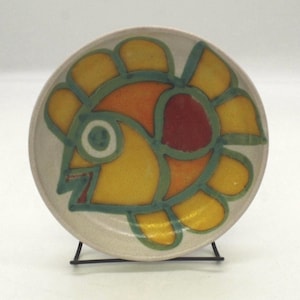 Vintage Giovanni Desimone MCM Hand-painted Fish Bowl: Italian