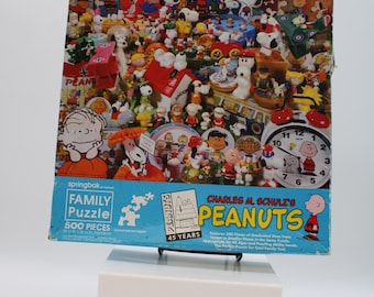 Vintage Peanuts 500 Pc Puzzle Springbox (S4564)