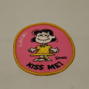 Vintage Peanuts Lucy Pink Sew on Patches (V10500)