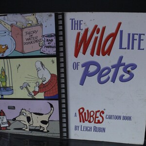 Vintage Wild Life of Pets, Rubes Cartoon Paperback Book, by Leigh Rubin, 2002 Edition (S2435)