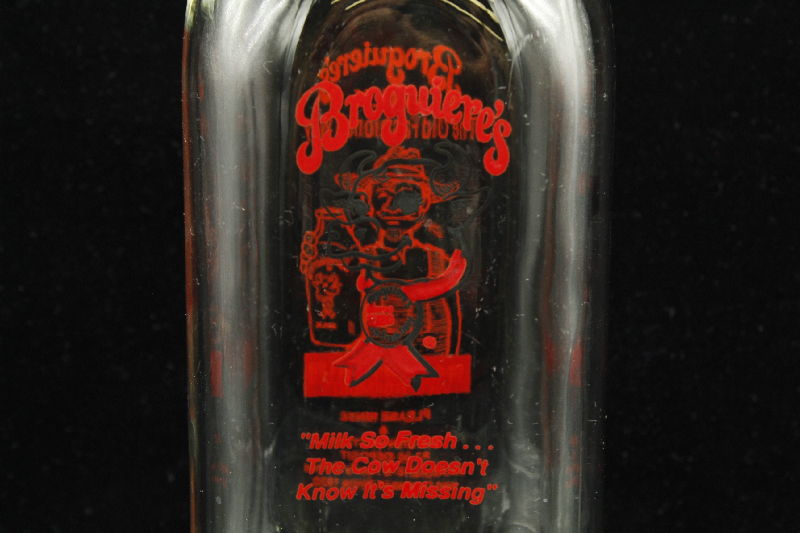 Vintage Broguiere's California Quart Milk Bottle (V8082) - Etsy