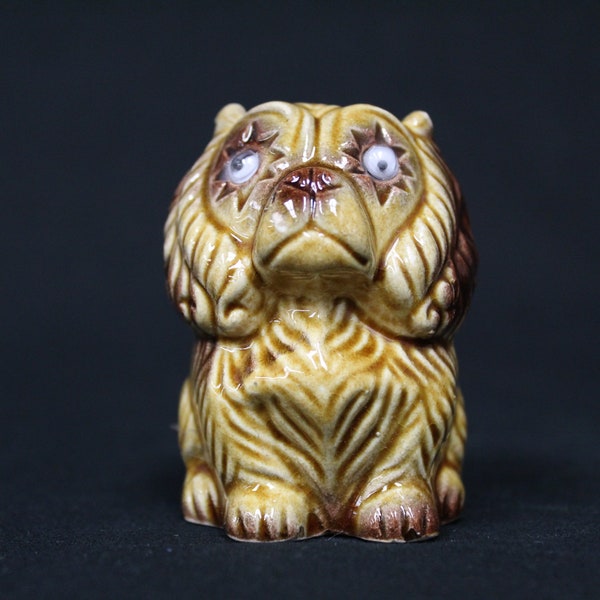 Vintage Google Eyed Brown Dog Single Shaker (V674)