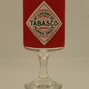 Vintage Tabasco Sauce "Red Eye" Cocktail Glass Mcilhenny Co (V9486)