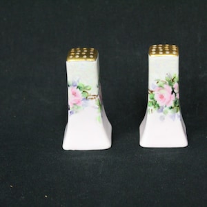 Vintage Floral Ceramic Salt & Pepper Shakers, Set Of 2 (V5932)
