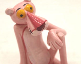 Vintage Pink Panther Geoffery U.A.C Japan 1980s Ceramic Figurine (S3545)