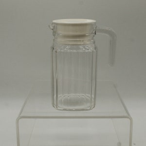 Luminarc QUADRO Wine Water Juice Jug Decanter Ribbed Glass Pitcher