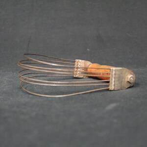Vintage Androck Hand Whisker With Red Wood Handle (V5043)