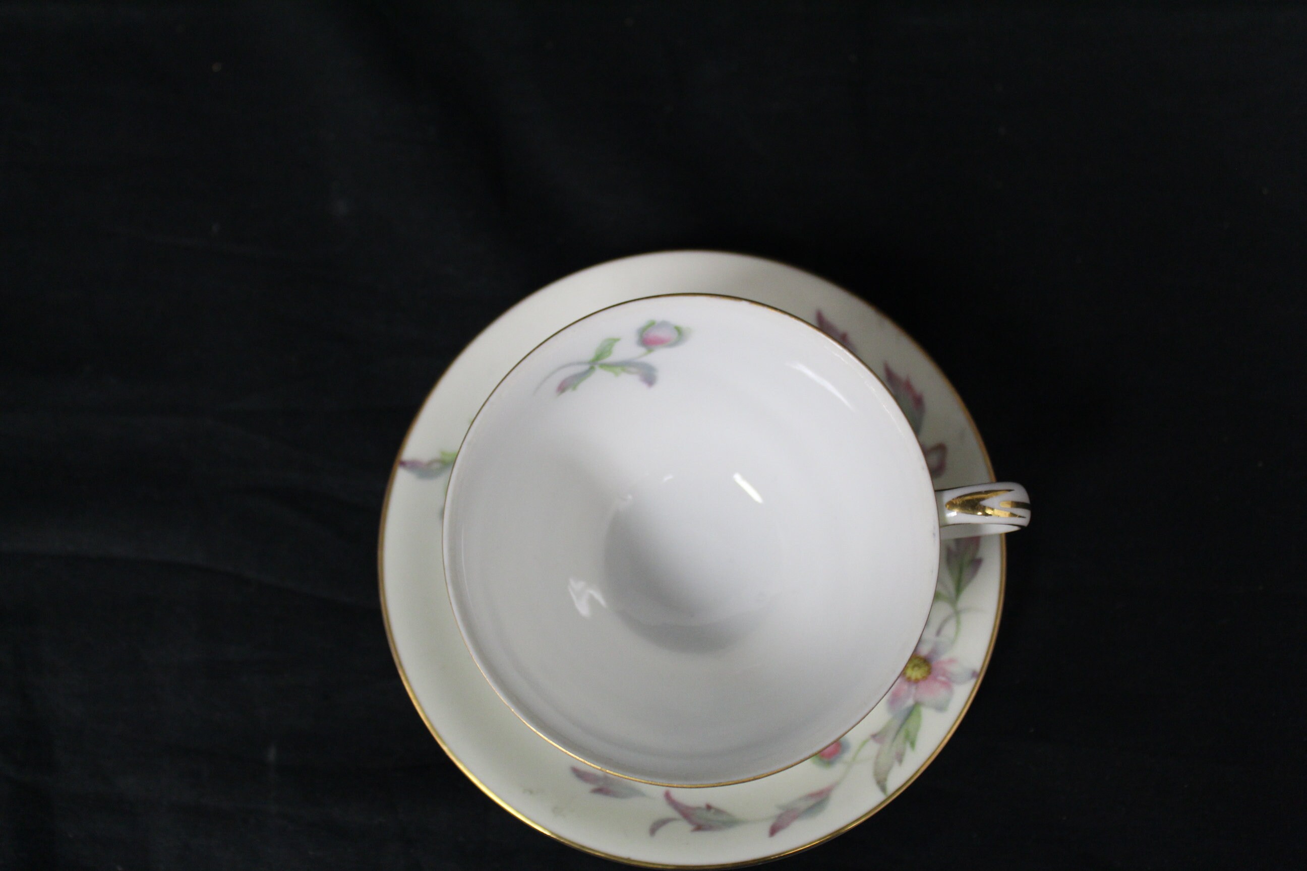 Vintage Silver Poppy Occupied Japan Cup & Saucer by