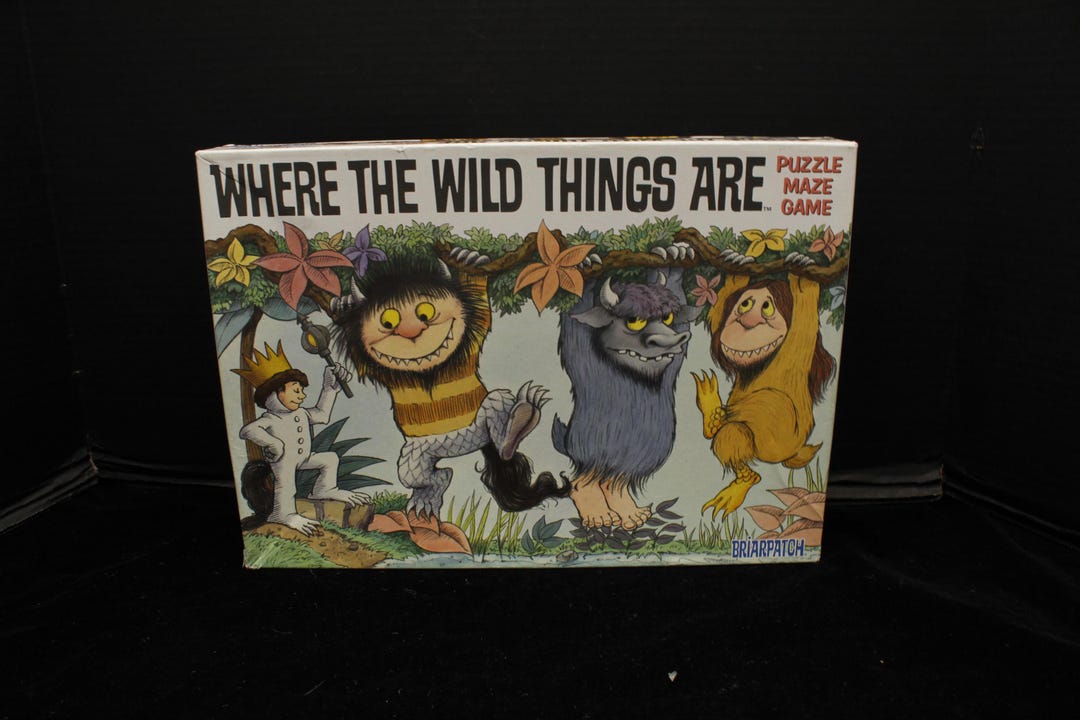 Vintage Where the Wild Things Are 1999 Puzzle Maze Board Game in