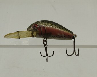 FISHING LURE Vintage Marked 52M51, Gold Minnow, Three Treble Hooks